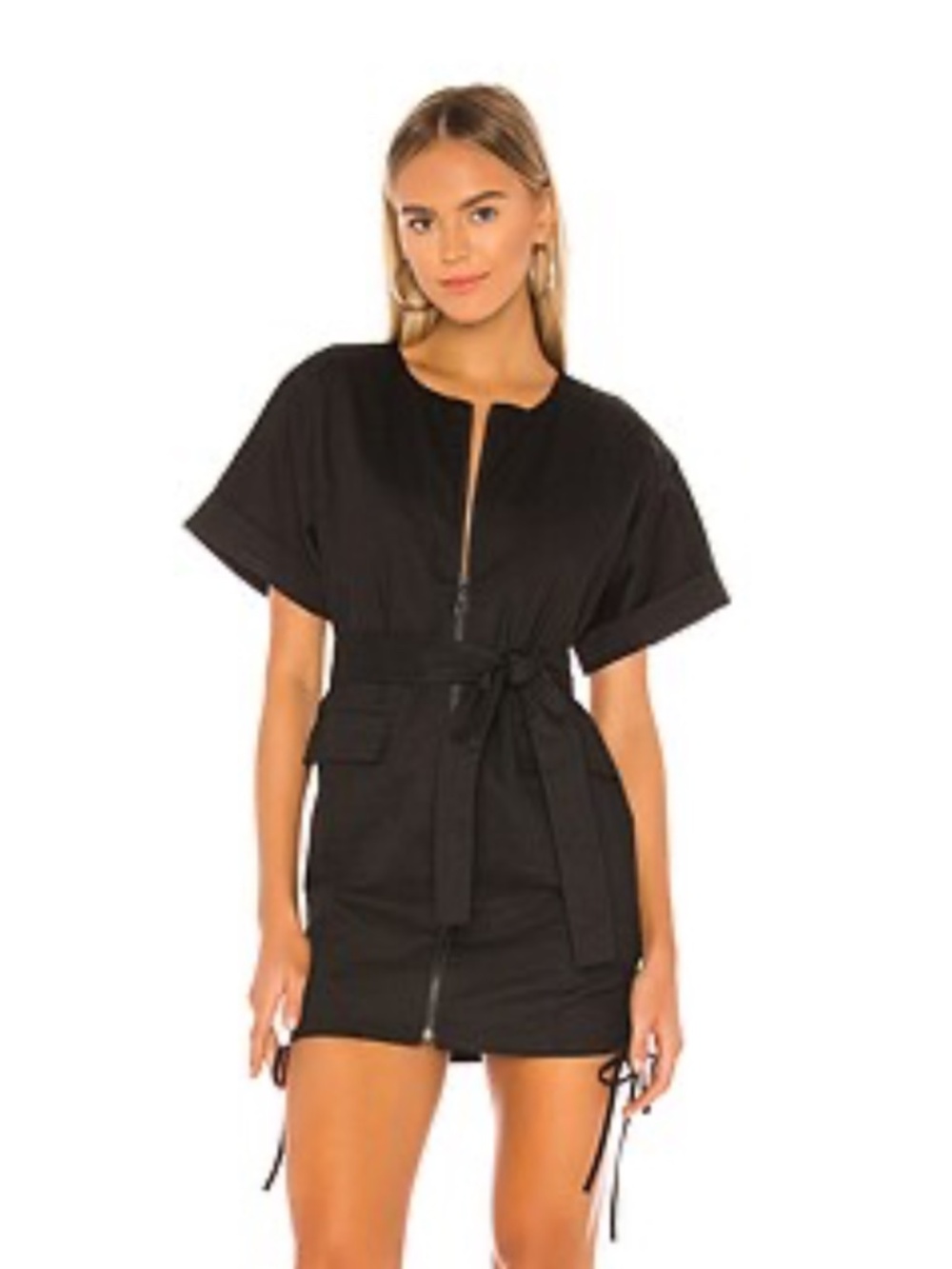 Lovers + Friends Black Utility Mini Dress – Size XS – NWT